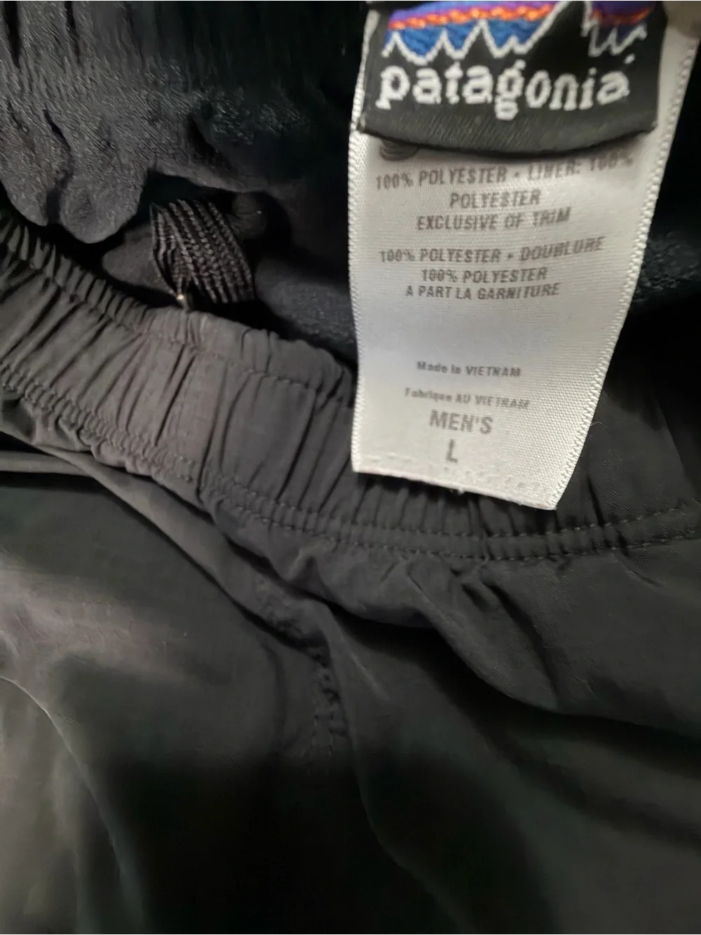 Patagonia Men's Black Athletic Running Shorts Size Large